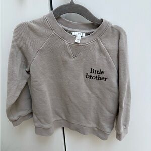 Livly - little brother neutral
Color block sweater baby toddler boy 2-3 years